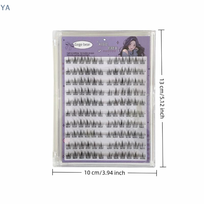 Eyelash Extension Natural - 【SA】【SA】رموش صناعية بدون غراء بتصميم شمسي،