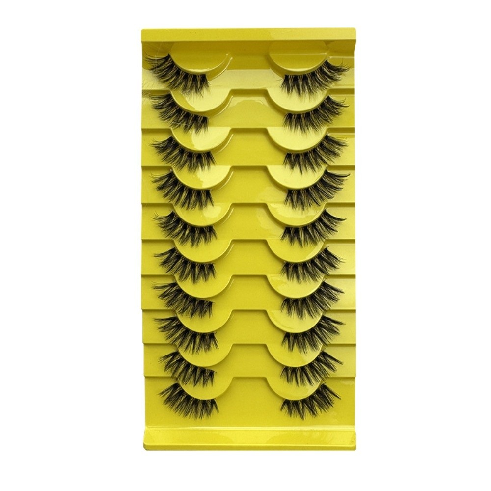 Eyelash Extension Volume Cat Eye - 10 أزواج من الرموش الصناعية ثلاثية
