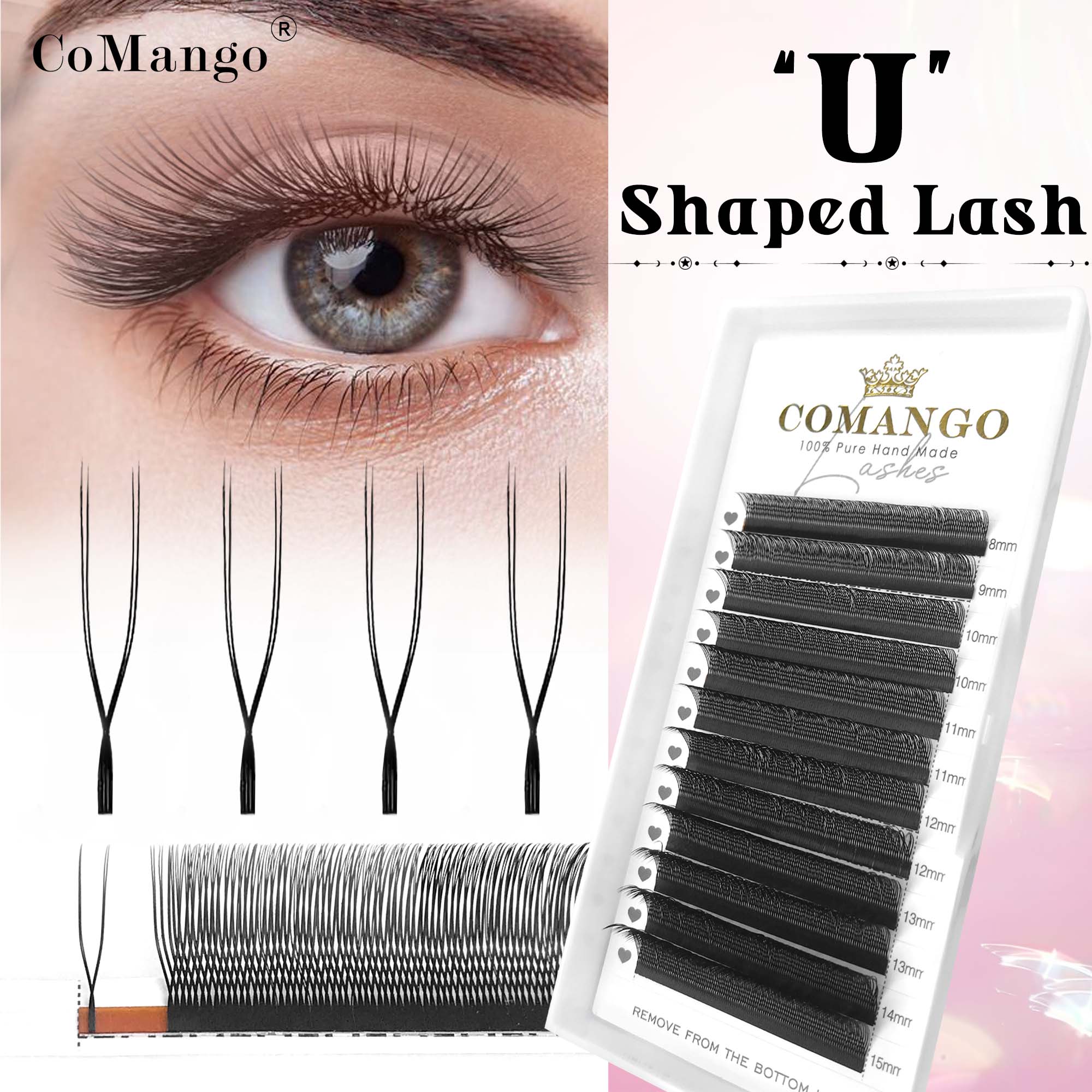 Eyelash Extension Yelix - CoMango رموش على شكل زهرة متوازية