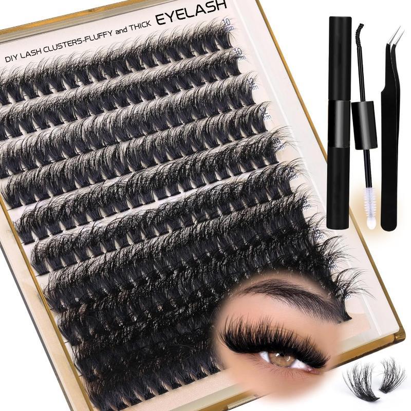 Eyelash Extension Cluster - رموش كثيفة وناعمة جديدة للتركيب الذاتي،