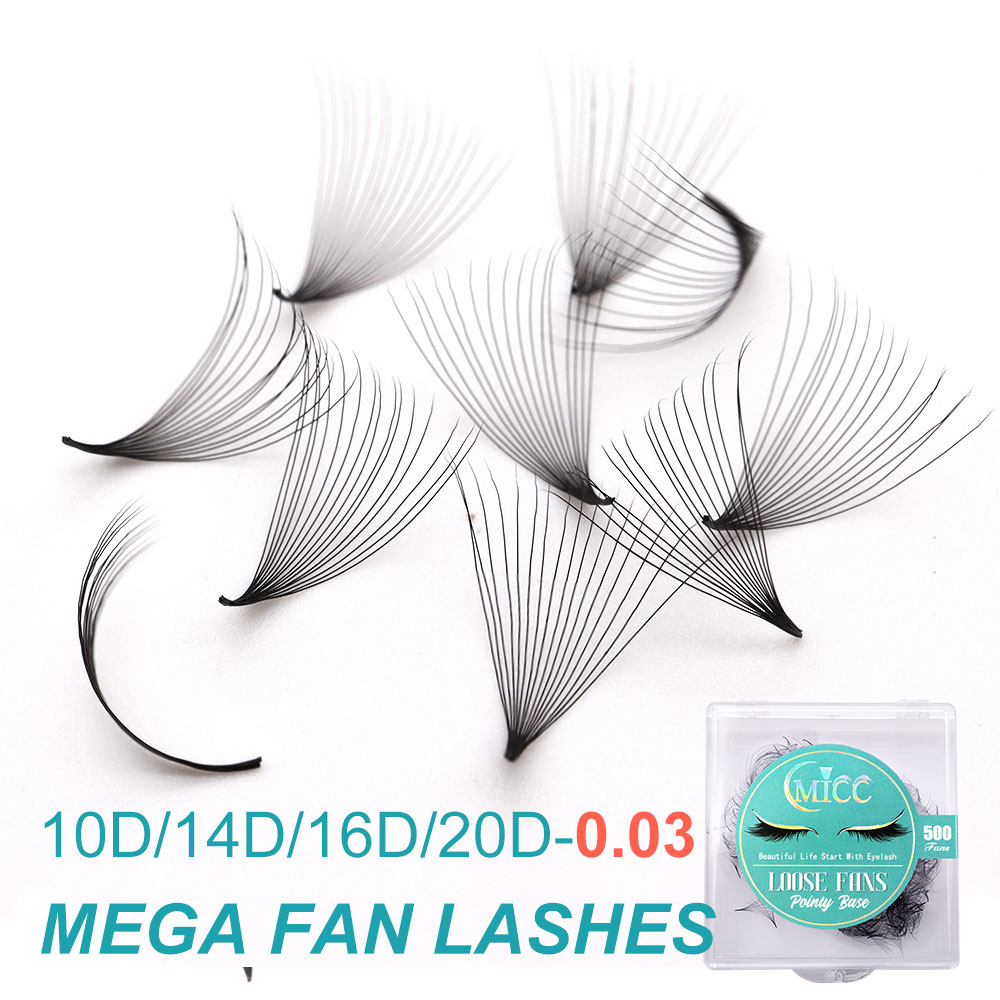 Eyelash Extension Mega Volume - مدبب قاعدة حادة ضيقة الجذعية جلدة