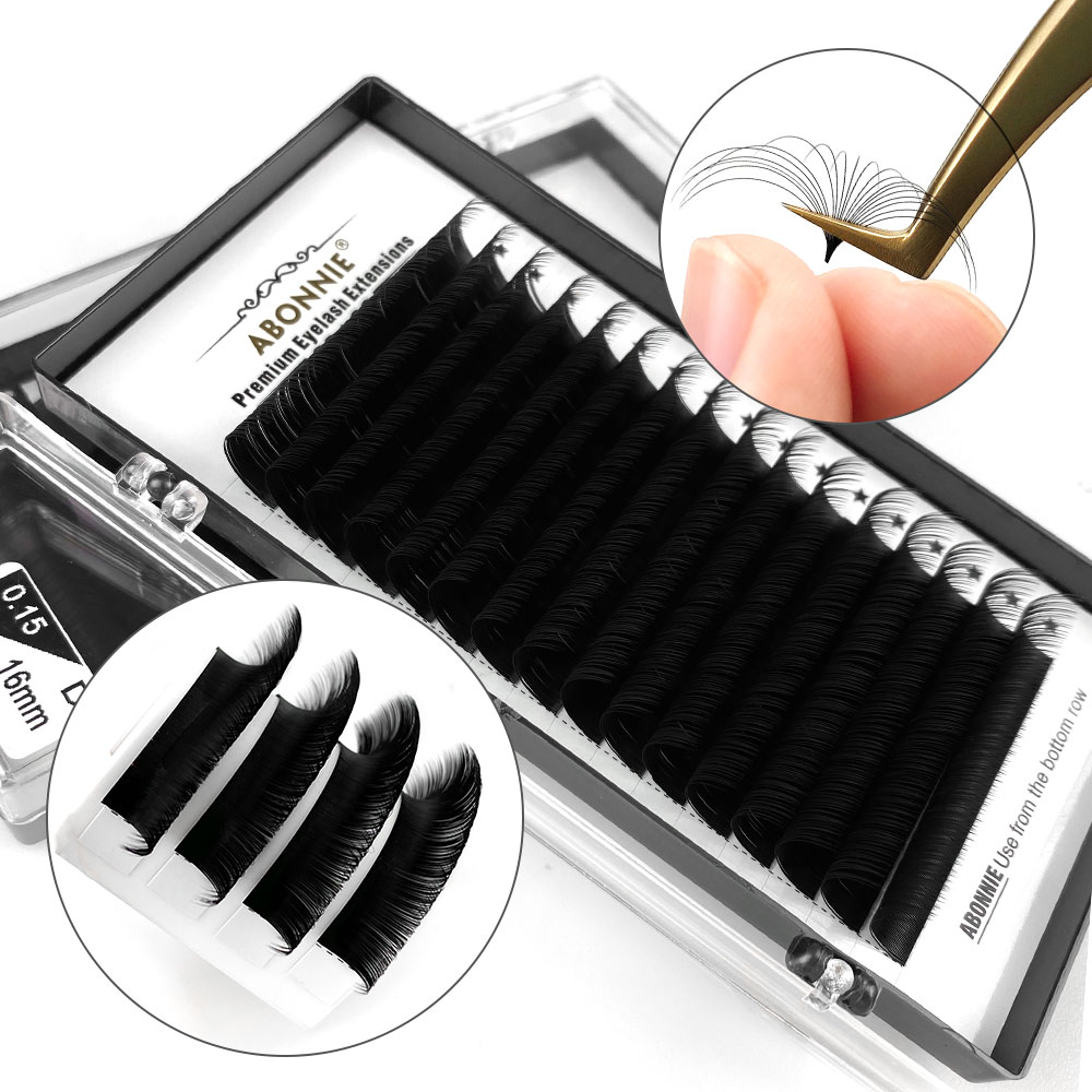 Eyelash Extensions Classic - Abonnie رموش تمديد الحرير لينة المهنيين