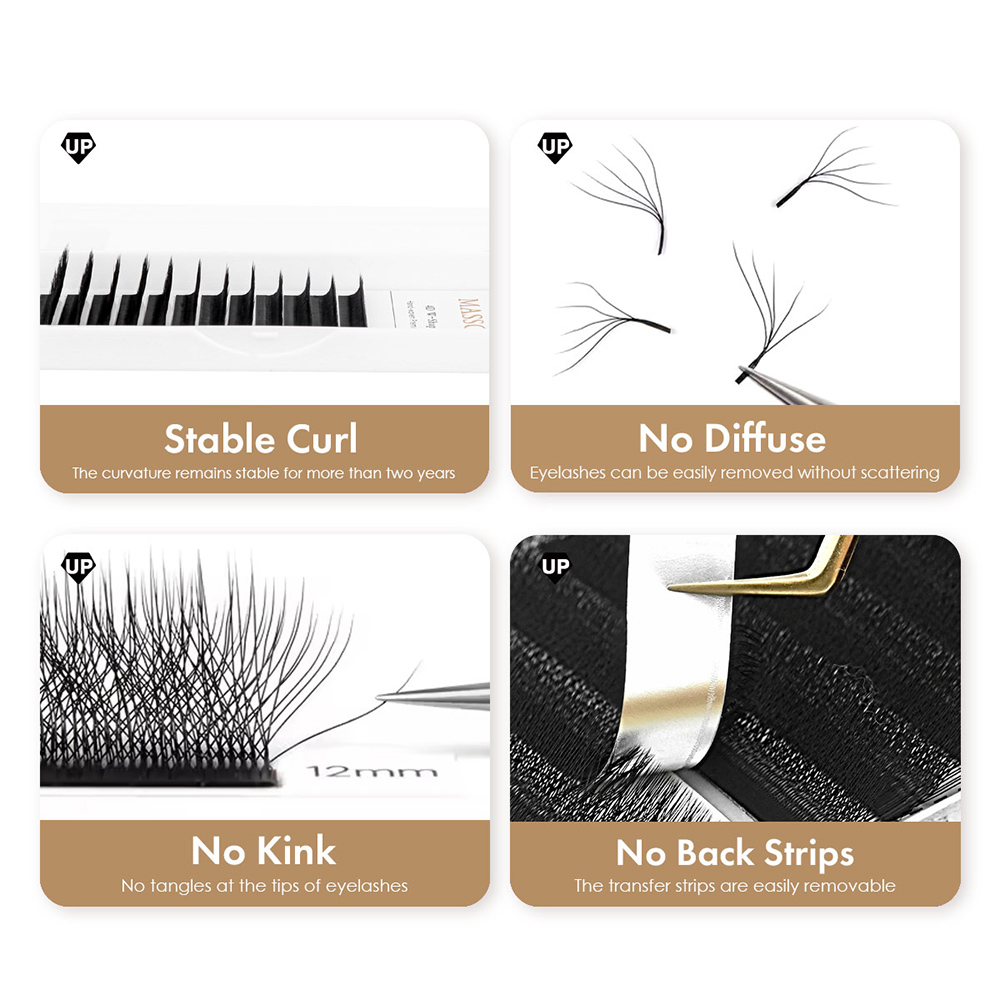 MASSCAKU LU/L Curl YY 3D 4D 5D - مراجعة Eyelash Extension Yelix وسعره