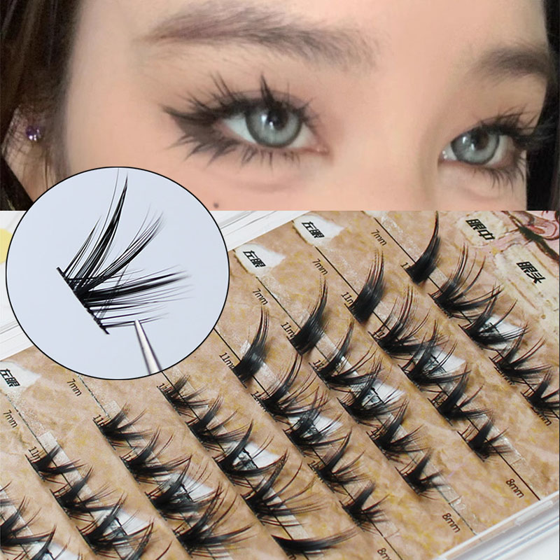 رموش سميكة من المنك للماكياج ، - مراجعة Eyelash Extension Volume Cat Eye وسعره