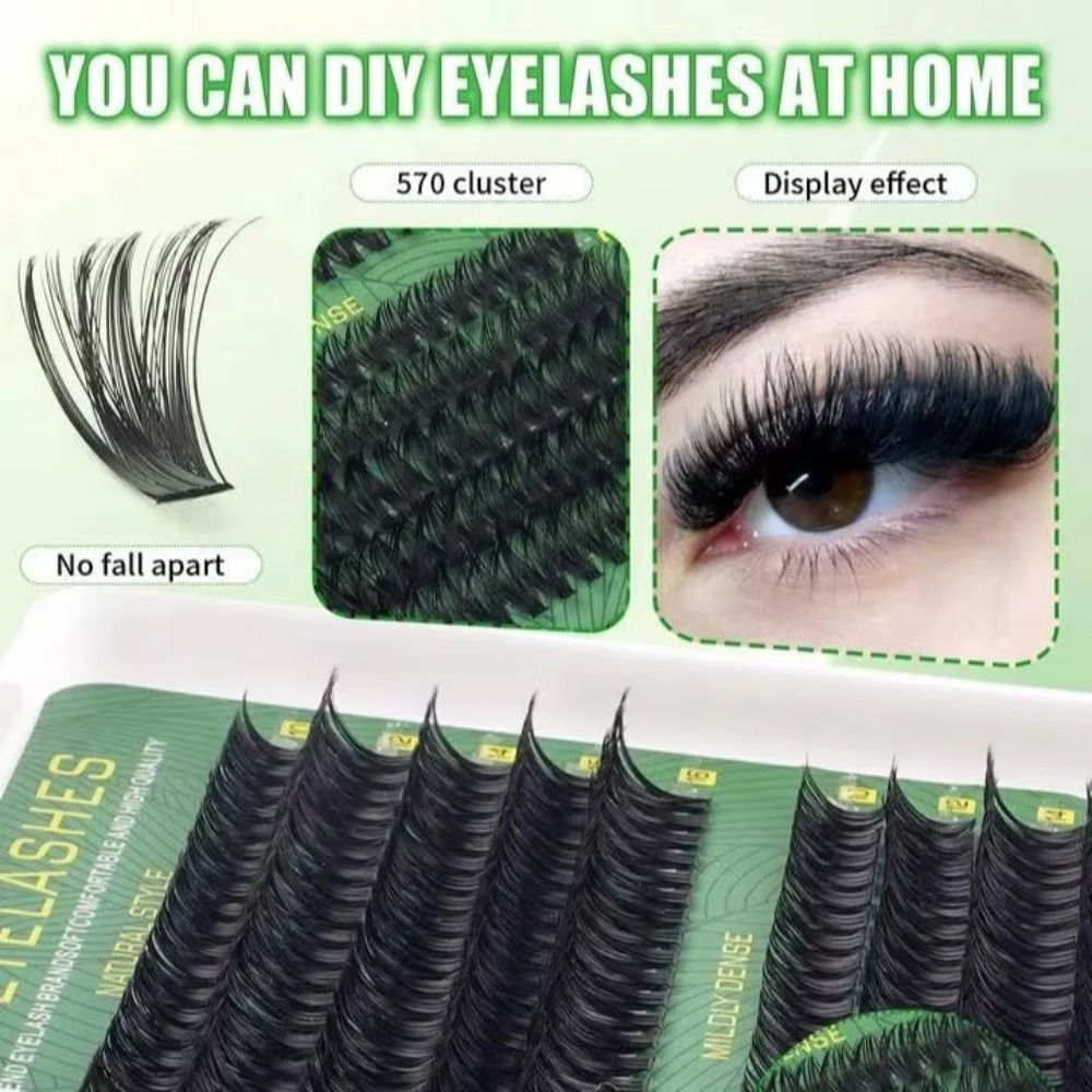 رموش صناعية بمظهر طبيعي، تصميم - مراجعة Eyelash Extension Cluster وسعره
