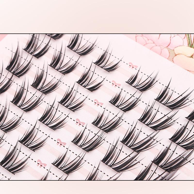 رموش صناعية طبيعية بـ 10 صفوف، - مراجعة Eyelash Extension Cluster وسعره