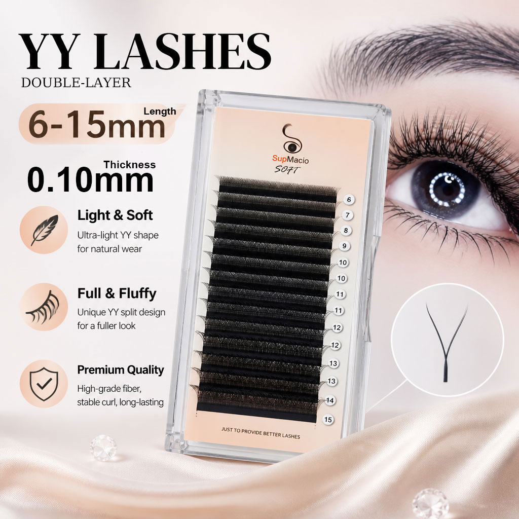 Supmacio 0.10 مم YY Lash Y شكل - مراجعة Eyelash Extension Yelix وسعره