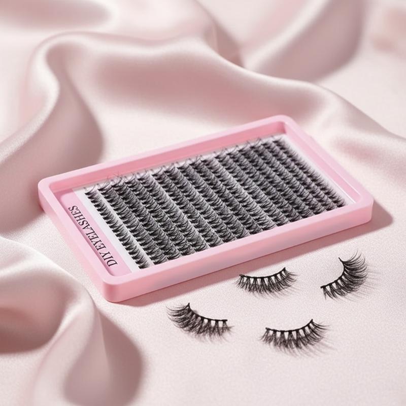اصنعها بنفسك ﻿ مجموعة رموش صنا - مراجعة Eyelash Extension Cluster وسعره
