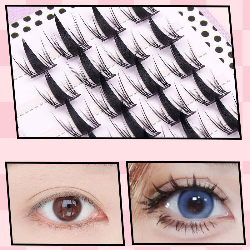 رموش صناعية محاكية ذاتية اللصق - مراجعة Eyelash Extension Cluster وسعره