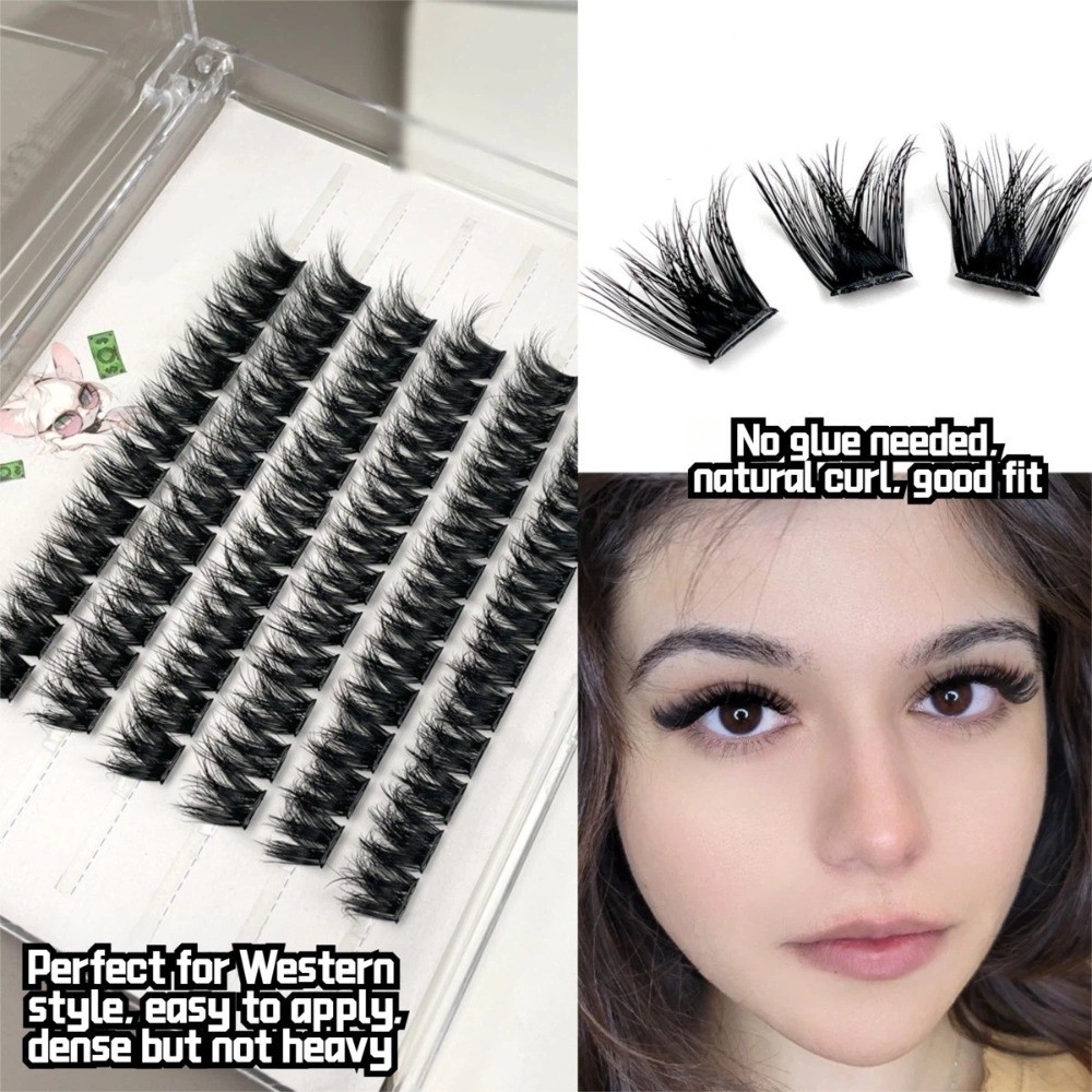 رموش صناعية بطول 14 مم، تصميم  - مراجعة Eyelash Extension Cluster وسعره