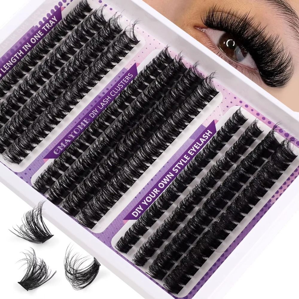 رموش صناعية بمظهر طبيعي، نمط خ - مراجعة Eyelash Extension Cluster وسعره