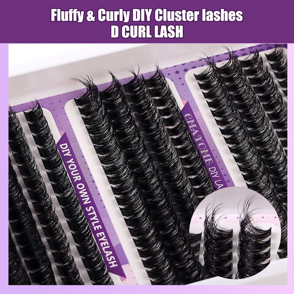 رموش صناعية بمظهر طبيعي، نمط خ - مراجعة Eyelash Extension Cluster وسعره