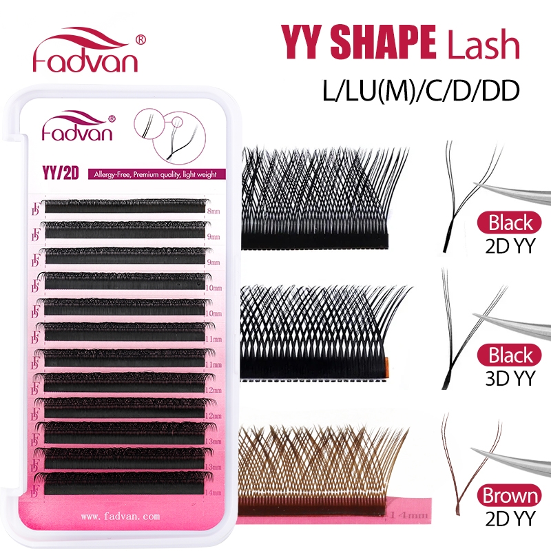 FADVAN YY/SYY شكل L/LU(M)/C/D/ - مراجعة Eyelash Extension Yelix وسعره