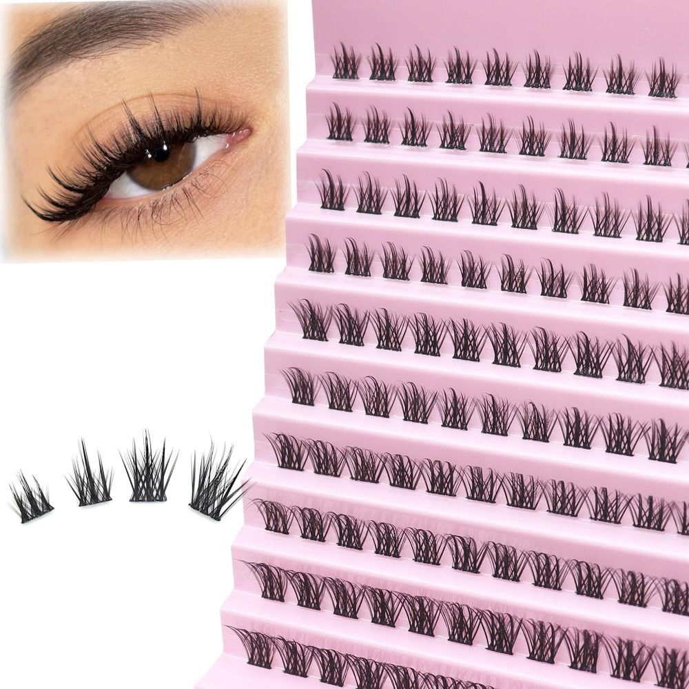 رموش صناعية بمظهر طبيعي، نمط خ - مراجعة Eyelash Extension Cluster وسعره