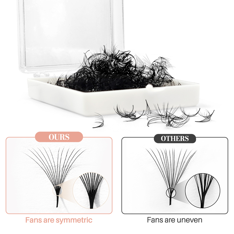 500 رموش فضفاضة مصنوعة مسبقًا، - مراجعة Lash Fan Volume وسعره
