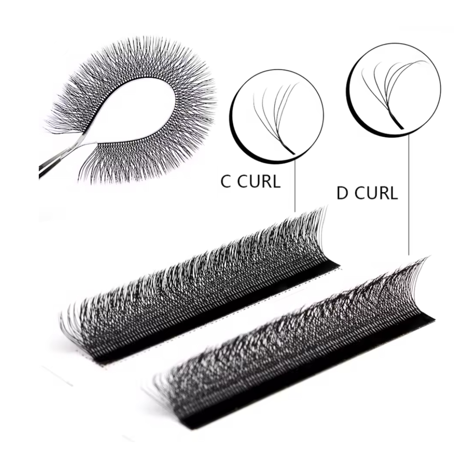 رموش TDANCE W-Style ذاتية التف - مراجعة Lash Fan Volume وسعره