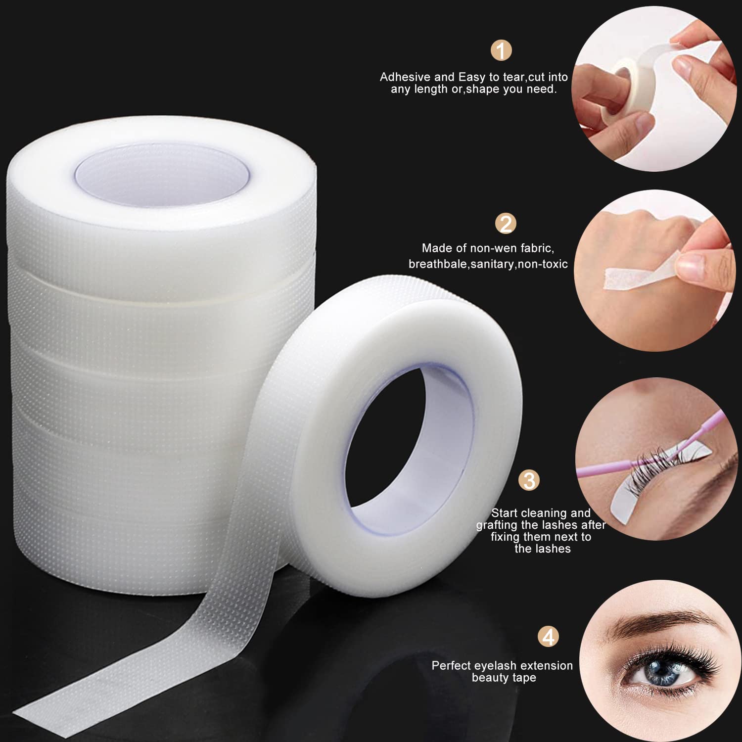 رمش الشريط نسيج لاصق شفاف 9 مت - مراجعة Eyelash Extension Gel Remover وسعره