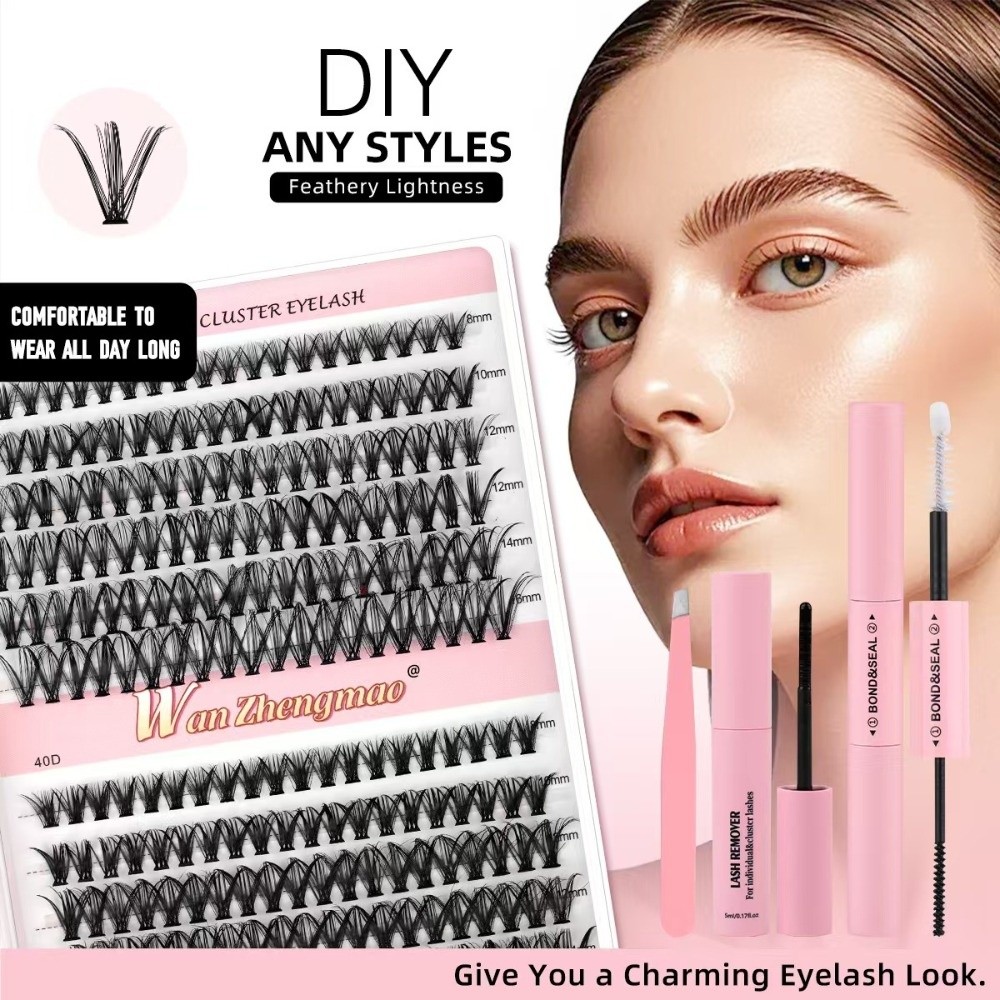 رموش صناعية طبيعية المظهر بطول - مراجعة Eyelash Extension Cluster وسعره