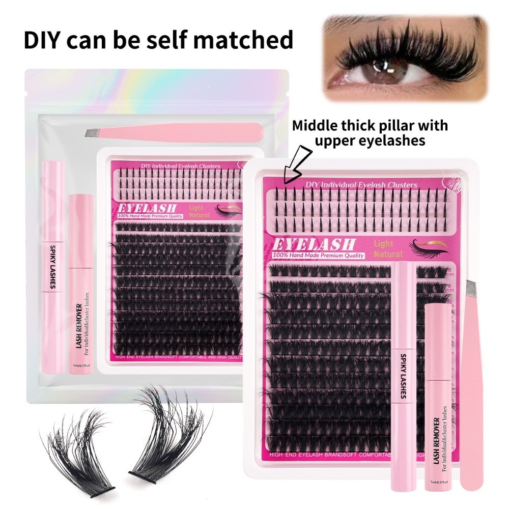 رموش صناعية طبيعية المظهر بطول - مراجعة Eyelash Extension Cluster وسعره