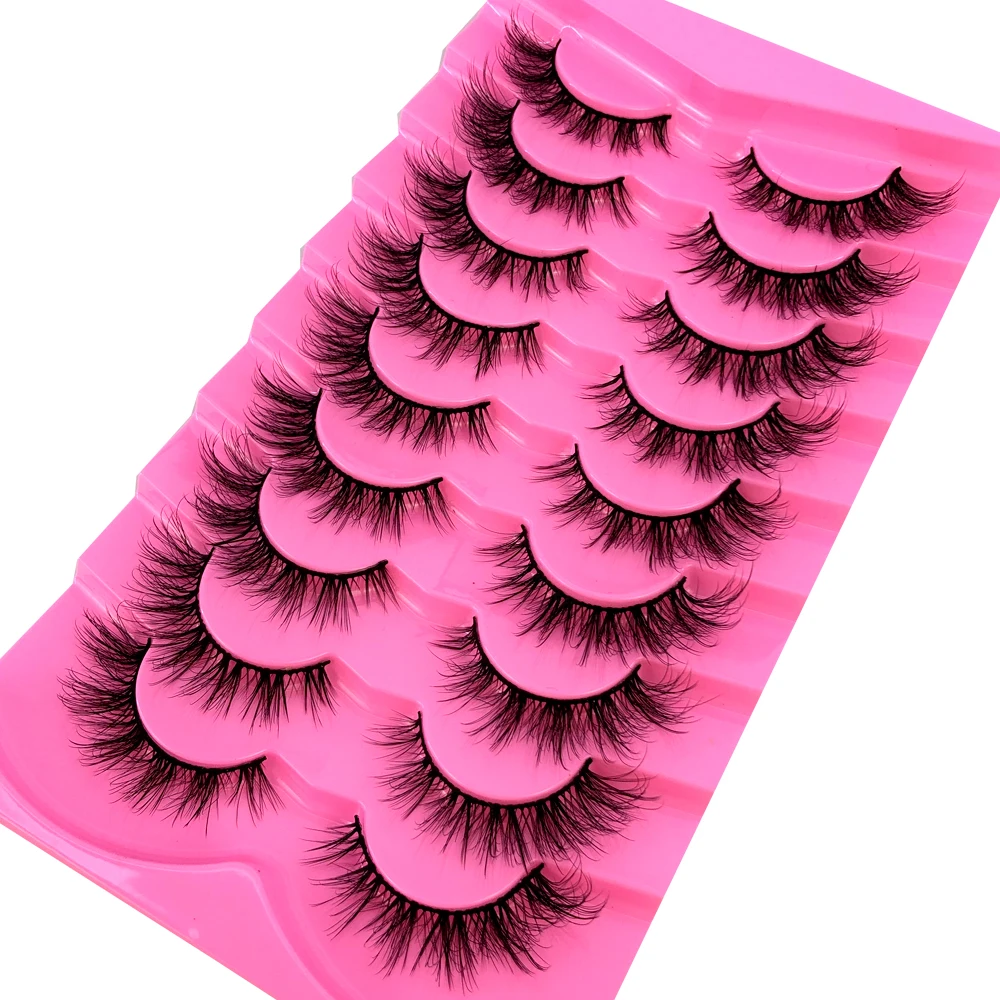 9 أزواج من رموش المنك الكثيفة  - مراجعة Eyelash Extension Volume Cat Eye وسعره