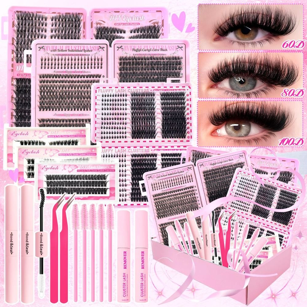 رموش صناعية بطول 9-16 مم، رموش - مراجعة Lash Fan Volume وسعره